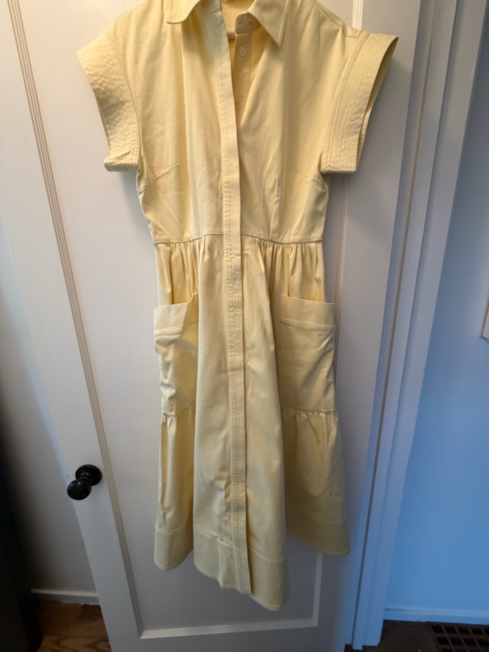 Julia Amory Pale Yellow Cotton Dress